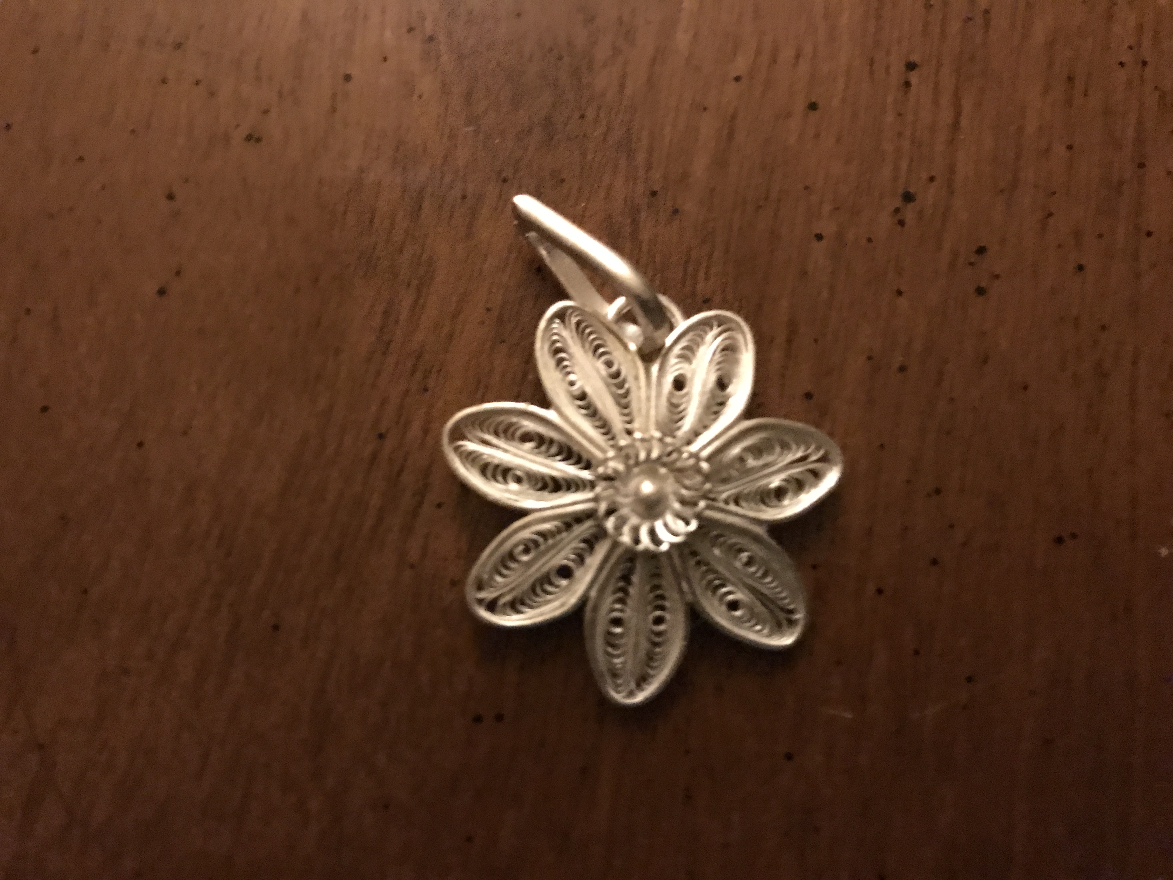 Silver Pendent Jasmine